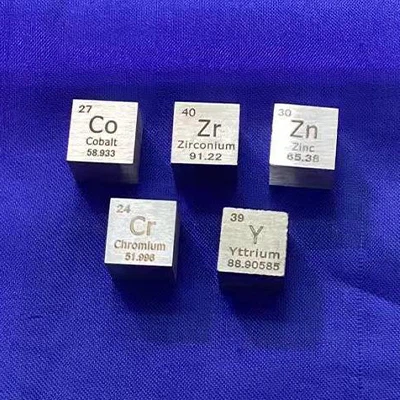 Metallien määräajoin taulukko Cobalt Cubes -lähetys